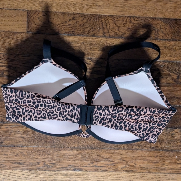 Victoria's Secret Very Sexy Push Up Bra In Leopard Sz 38DDD 38F Cheetah - Picture 4 of 5